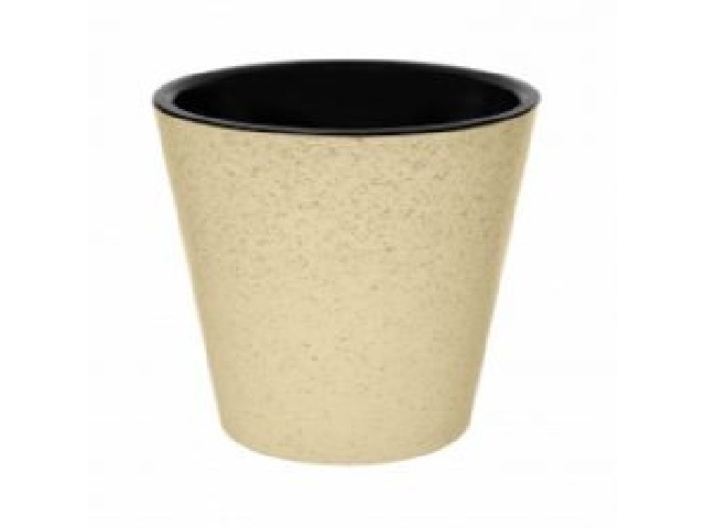 Горшок для цветов Pepper D160 мм, 1.6л с дренажной вставкой (светло-бежевый)